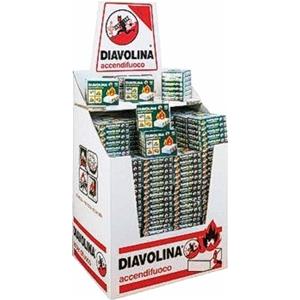 ACCENDIFUOCO DIAVOLINA 40 CUBI PAL BOX PZ.24015309  [ COD. : 4450 ]