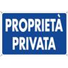 CARTELLI -PROPRIETA' PRIVATA- CM.30X20 IN PLASTICACA20X30-13  [ COD. : 996G ]
